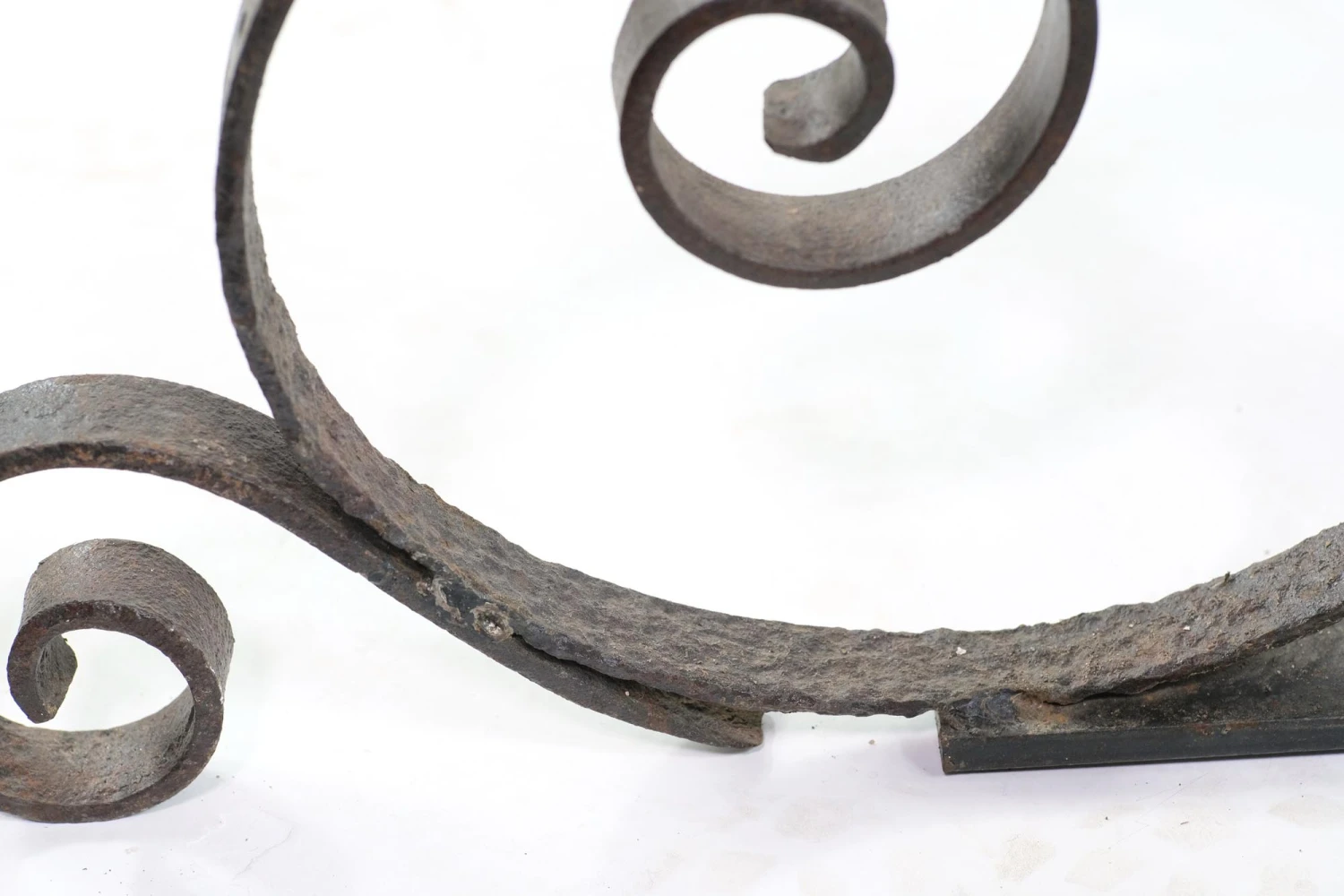 Antique Wrought Iron Curled 28.5 In. Table Base 7 Antique Wrought Iron Curled 28.5 In. Table Base - Image 5