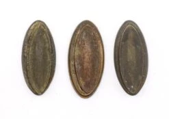 Antique 1.875 Oval Brass Draft Keyhole Cover 9 Antique 1.875 Oval Brass Draft Keyhole Cover -OGT Sale Store q276069 04