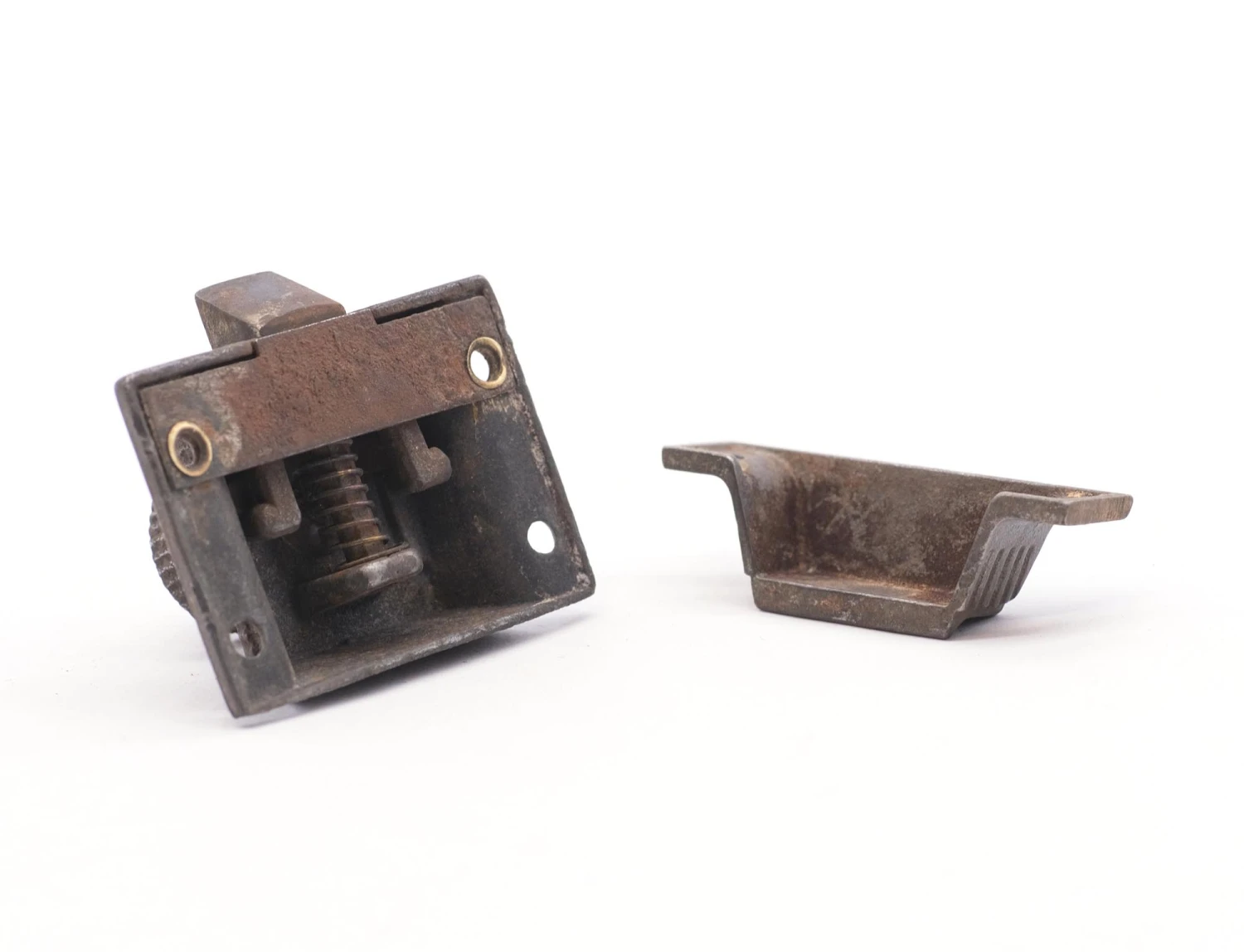 Aesthetic Cast Iron 2.125 In. Cabinet Latch With Round Knob 6 Aesthetic Cast Iron 2.125 In. Cabinet Latch With Round Knob - Image 4