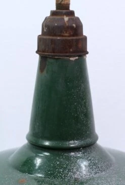 18 In. Green Enameled Steel Industrial Factory Pole Pendant Light 13 18 In. Green Enameled Steel Industrial Factory Pole Pendant Light -OGT Sale Store q276185 04