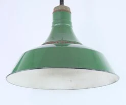 20.5 In. Green Enameled Steel Industrial Factory Pole Pendant Light 20 20.5 In. Green Enameled Steel Industrial Factory Pole Pendant Light -OGT Sale Store q276187 09