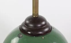 Antique Green Enameled Steel Brass Pole Pendant Light 18 Antique Green Enameled Steel Brass Pole Pendant Light -OGT Sale Store q276236 07