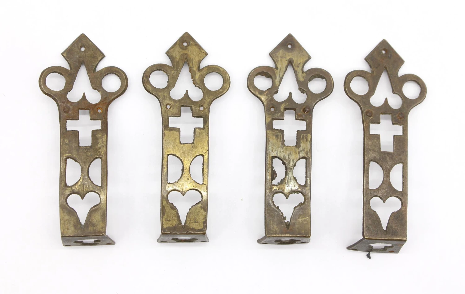 Pair Of Steel Gothic Strap Hinge Motifs 7 Pair Of Steel Gothic Strap Hinge Motifs - Image 5