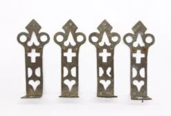 Pair Of Steel Gothic Strap Hinge Motifs 13 Pair Of Steel Gothic Strap Hinge Motifs -OGT Sale Store q276255 06