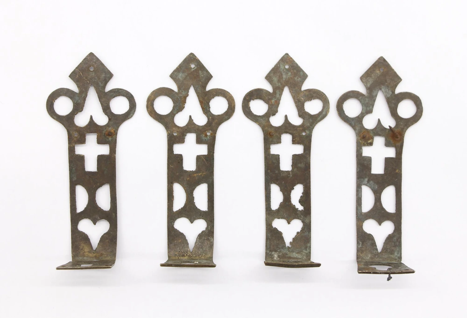 Pair Of Steel Gothic Strap Hinge Motifs 8 Pair Of Steel Gothic Strap Hinge Motifs - Image 6