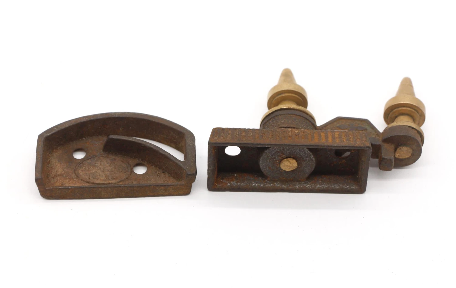 Cast Iron High Profile Brass Tips Cabinet Window Lock 7 Cast Iron High Profile Brass Tips Cabinet Window Lock - Image 5