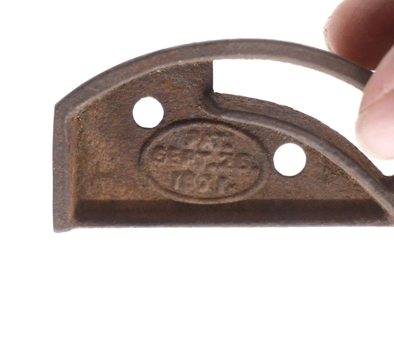 Cast Iron High Profile Brass Tips Cabinet Window Lock 8 Cast Iron High Profile Brass Tips Cabinet Window Lock - Image 6