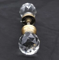 Antique Pair Of Cut Collectors Glass Faceted Doorknobs 13 Antique Pair Of Cut Collectors Glass Faceted Doorknobs -OGT Sale Store q276330 06