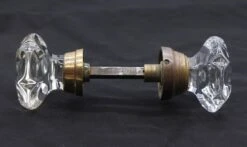 Pair Of Antique Collectors Glass X Center Doorknobs 11 Pair Of Antique Collectors Glass X Center Doorknobs -OGT Sale Store q276333 04