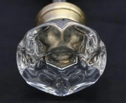 Pair Of Antique Collectors Glass X Center Doorknobs 12 Pair Of Antique Collectors Glass X Center Doorknobs -OGT Sale Store q276333 05