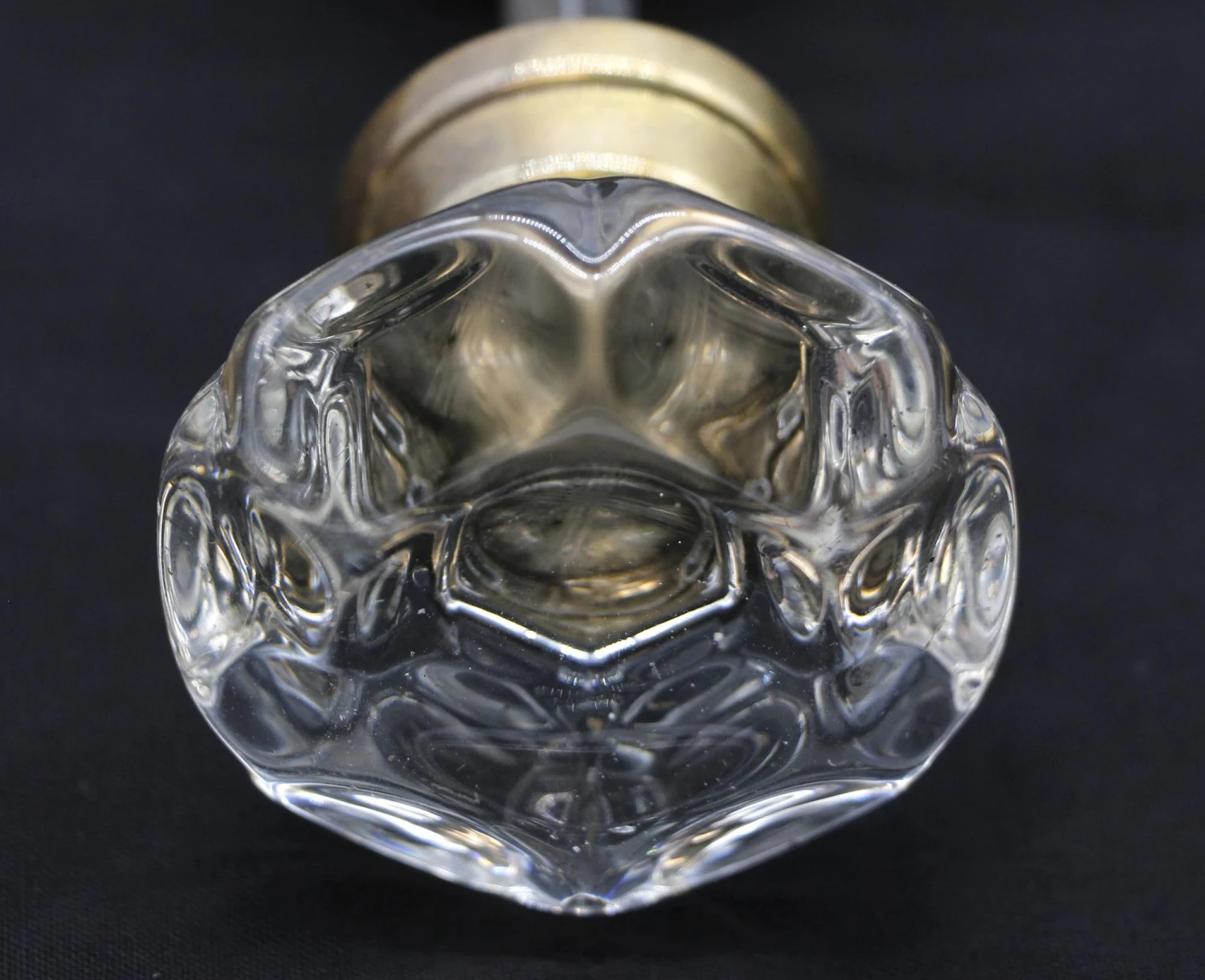 Pair Of Antique Collectors Glass X Center Doorknobs 7 Pair Of Antique Collectors Glass X Center Doorknobs - Image 5