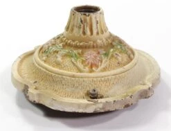 Victorian Floral Cast Iron Single Bulb Flush Mount Light 13 Victorian Floral Cast Iron Single Bulb Flush Mount Light -OGT Sale Store q276340 04