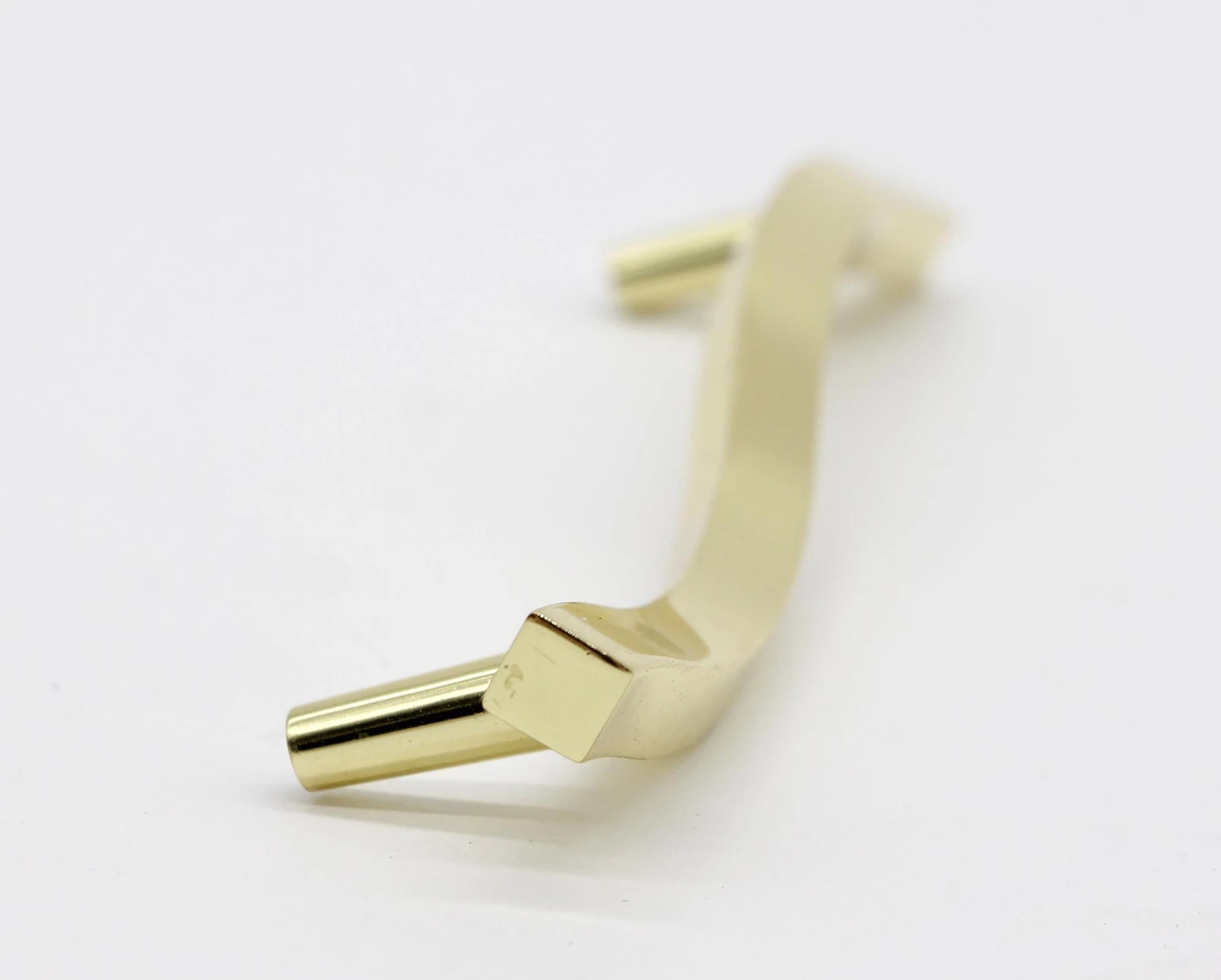 Set Of 10 Old New Stock Knob Hill Curved Brass Bridge Drawer Pulls 6 Set Of 10 Old New Stock Knob Hill Curved Brass Bridge Drawer Pulls - Image 4