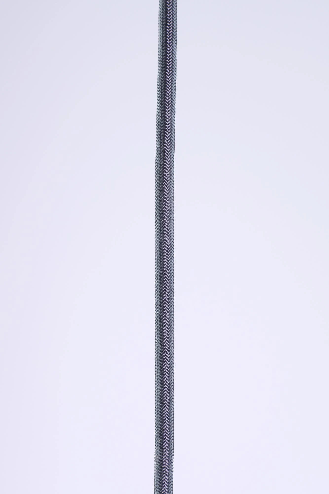 1920s Holophane Prism Glass Black Knit Cord Pendant Light 8 1920s Holophane Prism Glass Black Knit Cord Pendant Light - Image 6