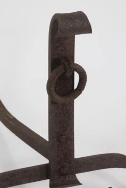 Pair Of Petite Black Arts & Crafts Andirons 11 Pair Of Petite Black Arts & Crafts Andirons -OGT Sale Store q276582 04