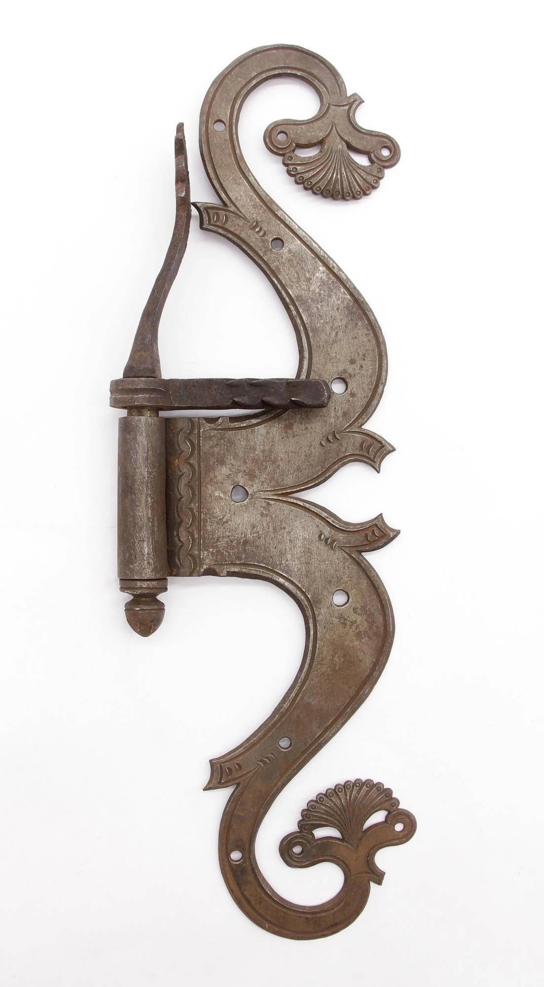 Antique Medieval Ornamental Gothic Strap Hinge 9 Antique Medieval Ornamental Gothic Strap Hinge - Image 7