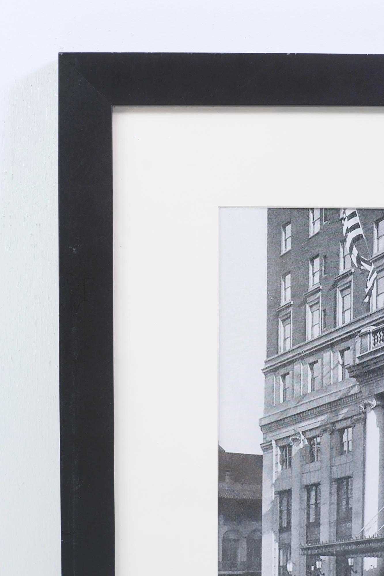 Framed & Matted Black & White Photo Of The Hotel Pennsylvania Edifice 6 Framed & Matted Black & White Photo Of The Hotel Pennsylvania Edifice - Image 4