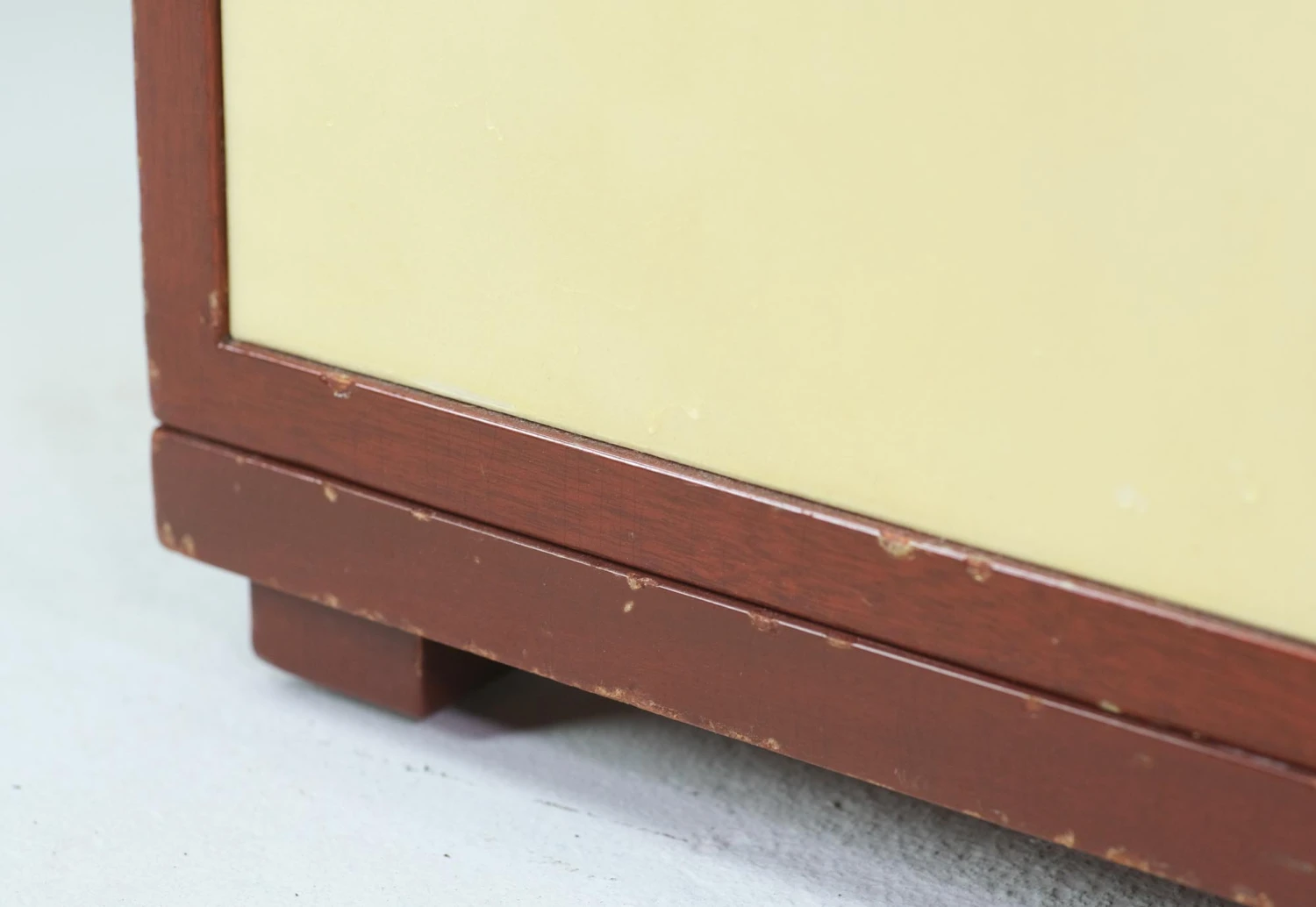 Vintage Glass Top Wooden 6 Doors Cabinet Sideboard 6 Vintage Glass Top Wooden 6 Doors Cabinet Sideboard - Image 4