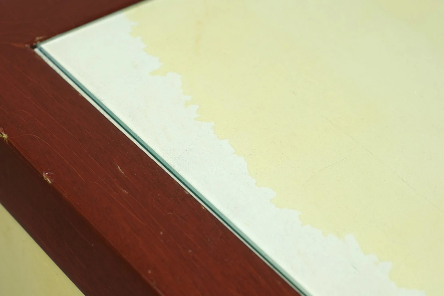 Vintage Glass Top Wooden 6 Doors Cabinet Sideboard 12 Vintage Glass Top Wooden 6 Doors Cabinet Sideboard - Image 10