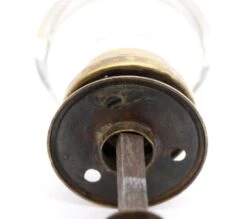 Antique Black Ceramic & Clear Glass Passage Door Knob Set 13 Antique Black Ceramic & Clear Glass Passage Door Knob Set -OGT Sale Store q276797 06