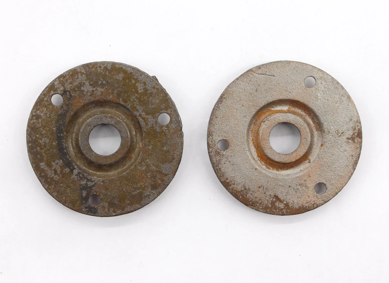 Pair Of 2 In. Aesthetic Cast Iron Ornate Door Rosettes 6 Pair Of 2 In. Aesthetic Cast Iron Ornate Door Rosettes - Image 4