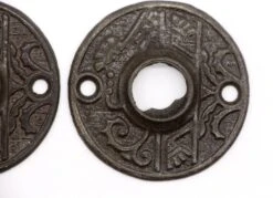 Aesthetic Pair Of 2 In. Cast Iron Door Rosettes -OGT Sale Store q276824 04