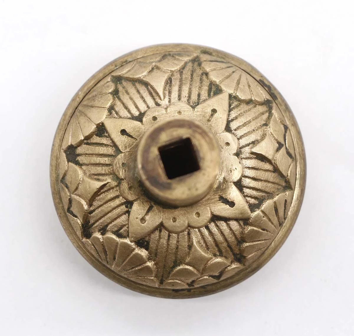 Antique Broken Leaf Bronze Entry Door Knob 6 Antique Broken Leaf Bronze Entry Door Knob - Image 4