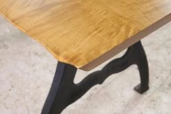Handmade 4.6 Ft. Live Edge Maple Dining Table With Iron NY Legs -OGT Sale Store q276895 14