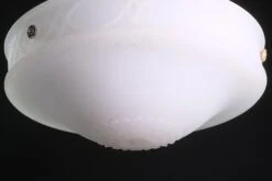 Cast Milk Glass Dish Pendant Light With Ornate Details And Bisque Finish 16 Cast Milk Glass Dish Pendant Light With Ornate Details And Bisque Finish -OGT Sale Store q276908 06