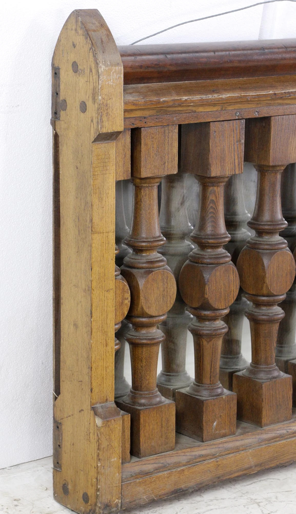 Architectural Antique Bannister Turned Wall Mirror 8 Architectural Antique Bannister Turned Wall Mirror - Image 6