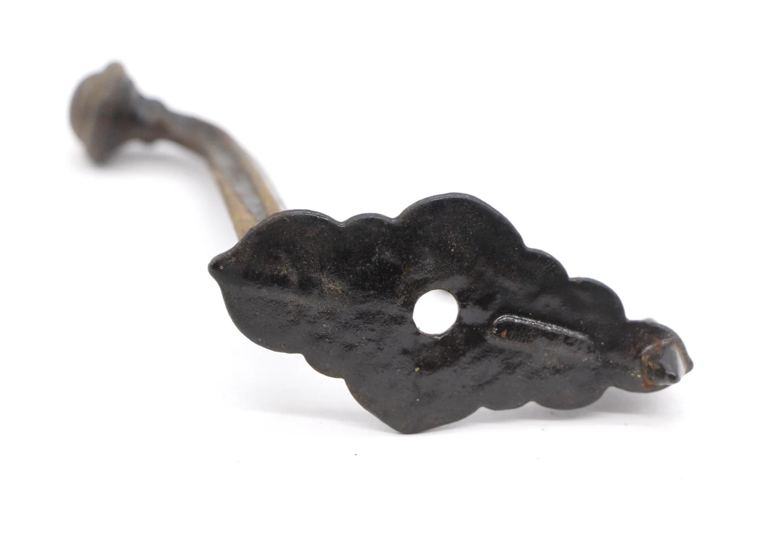 Black Cast Iron Antique 2 Arm Wall Hook 6 Black Cast Iron Antique 2 Arm Wall Hook - Image 4