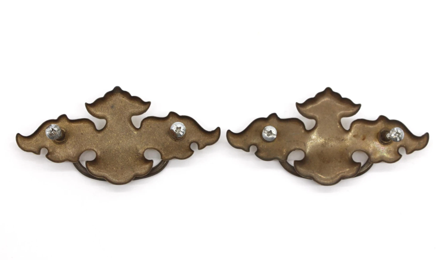 Pair Of 5.25 Steel Bail Dresser Pulls With Polished Brass Finish 6 Pair Of 5.25 Steel Bail Dresser Pulls With Polished Brass Finish - Image 4