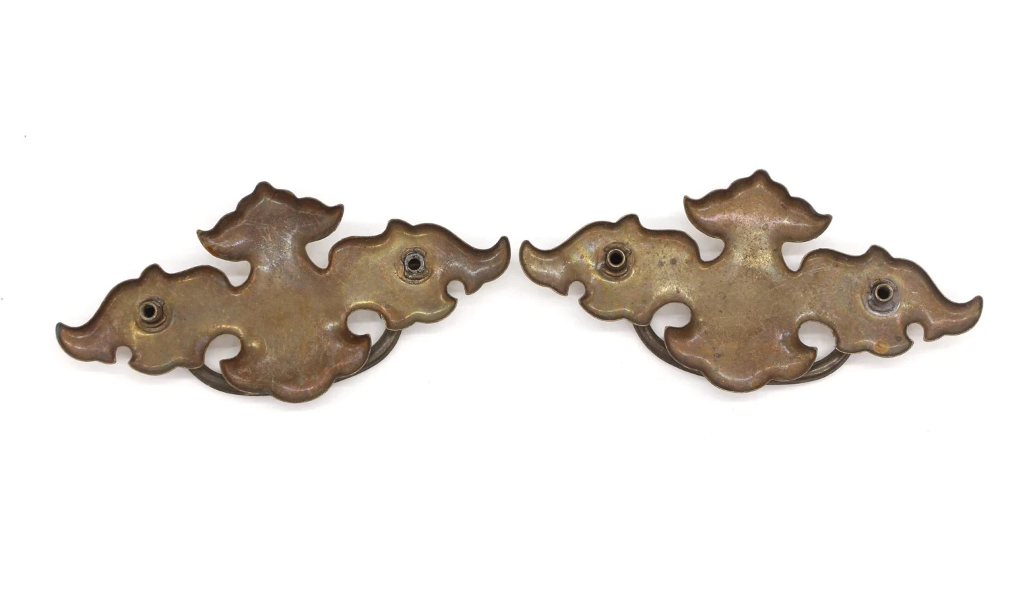 Pair Of Vintage 5.25 In. Brass Over Steel Bail Dresser Drawer Pulls 6 Pair Of Vintage 5.25 In. Brass Over Steel Bail Dresser Drawer Pulls - Image 4