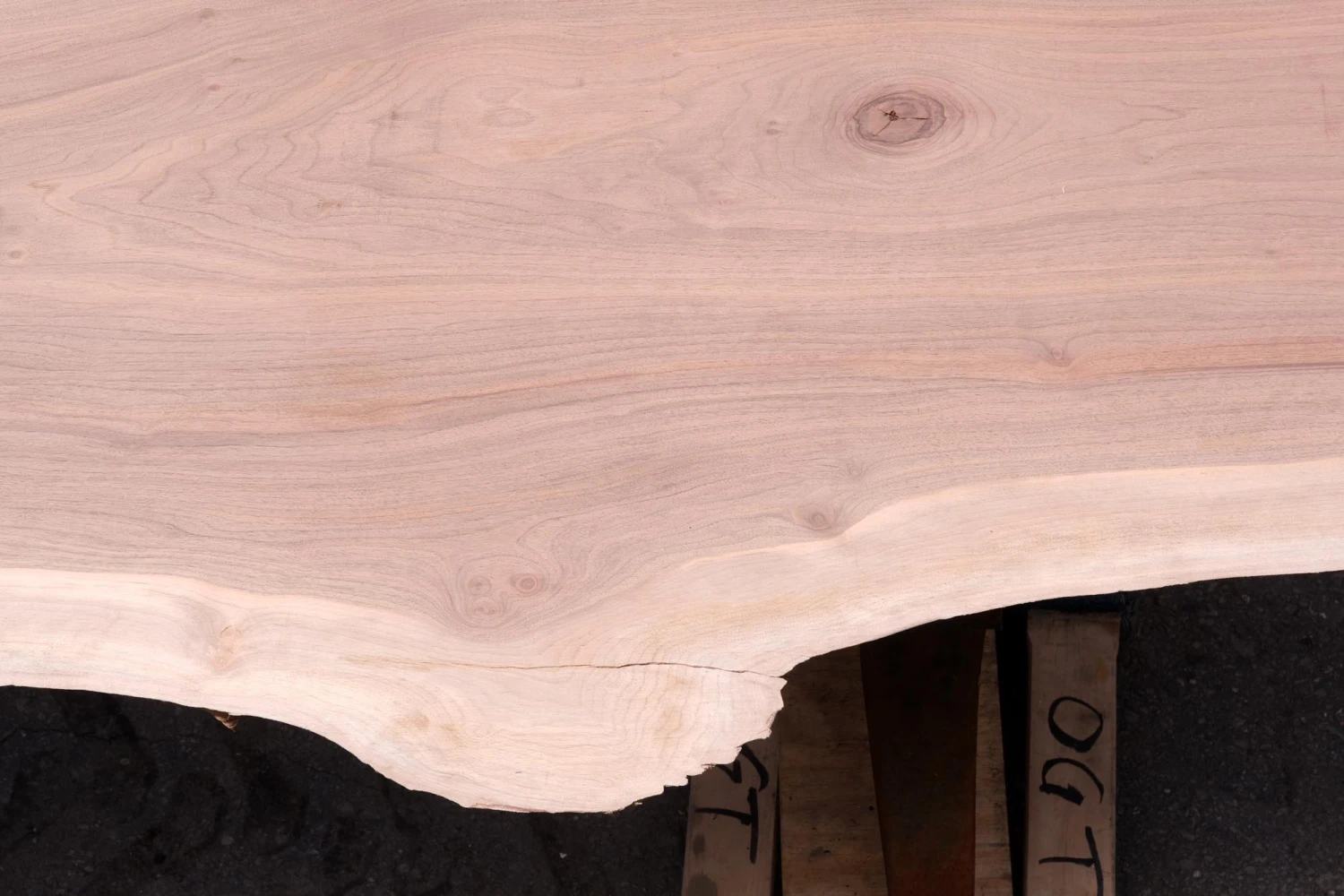 14 Ft. Industrial Cast Iron Base Unfinished Live Edge Walnut Slab Table 14 14 Ft. Industrial Cast Iron Base Unfinished Live Edge Walnut Slab Table - Image 12