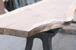 14.5 Ft. Industrial Cast Iron Base Unfinished Live Edge Walnut Slab Table 21 14.5 Ft. Industrial Cast Iron Base Unfinished Live Edge Walnut Slab Table -OGT Sale Store q277188 04