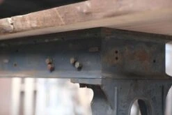 14.5 Ft. Industrial Cast Iron Base Unfinished Live Edge Walnut Slab Table 23 14.5 Ft. Industrial Cast Iron Base Unfinished Live Edge Walnut Slab Table -OGT Sale Store q277188 06