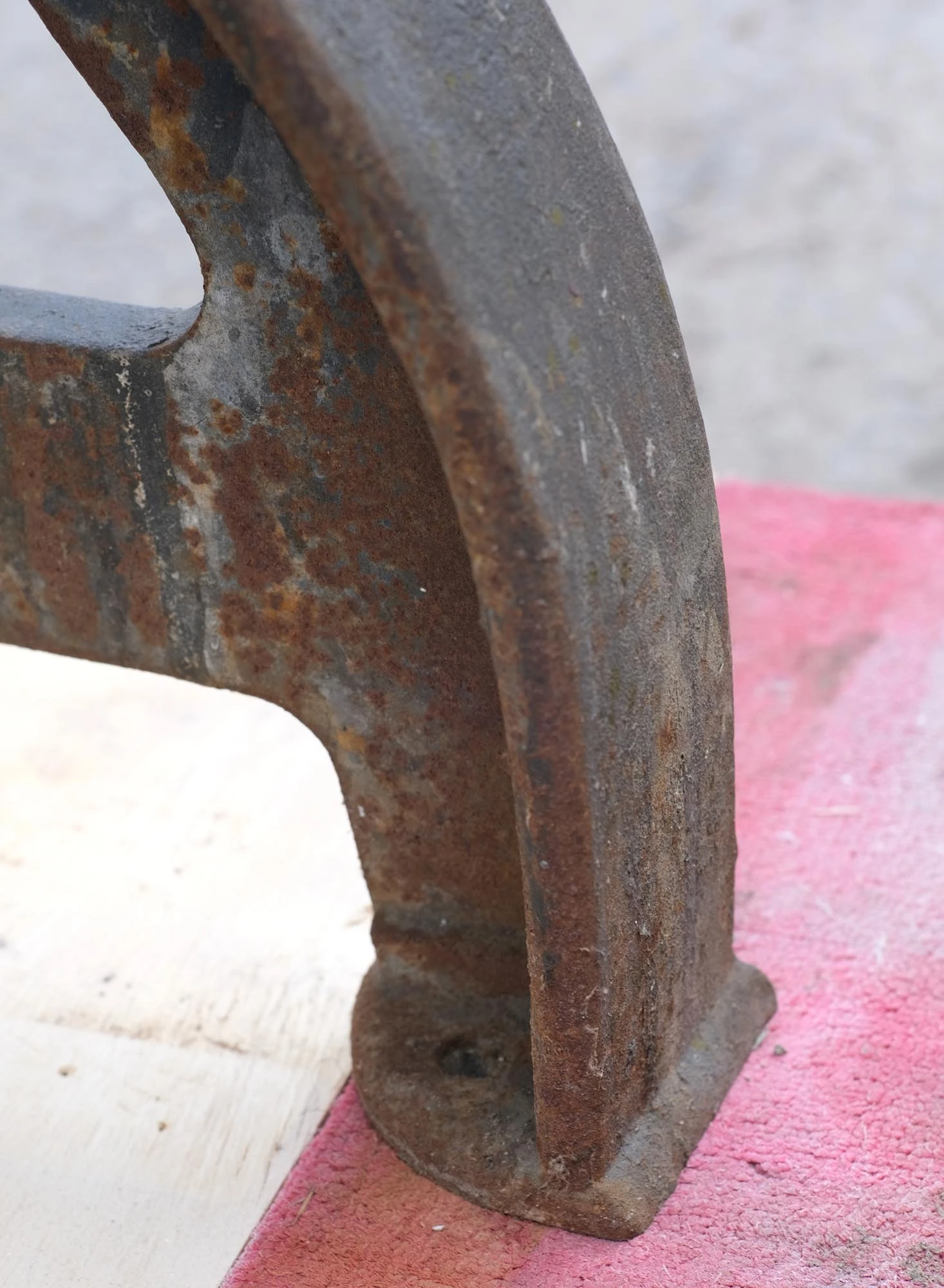 14.5 Ft. Industrial Cast Iron Base Unfinished Live Edge Walnut Slab Table 14 14.5 Ft. Industrial Cast Iron Base Unfinished Live Edge Walnut Slab Table - Image 12