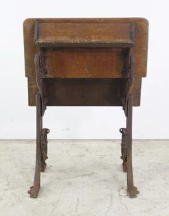 Antique Folding School Row Desk With Cast Iron Legs 18 Antique Folding School Row Desk With Cast Iron Legs -OGT Sale Store q277237 08