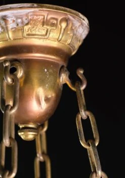 1900s Embossed Matte White Milk Glass Dish Pendant Light 15 1900s Embossed Matte White Milk Glass Dish Pendant Light -OGT Sale Store q277297 07