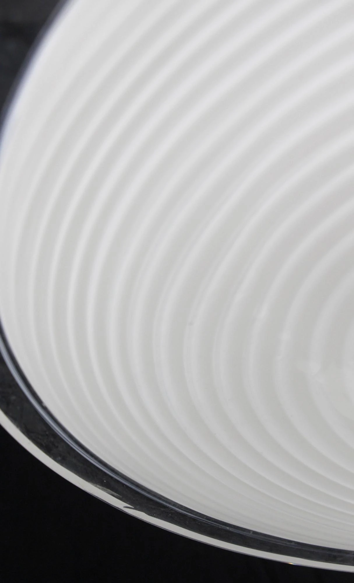 Hand Blown White Swirled Glass Pendant Light 11 Hand Blown White Swirled Glass Pendant Light - Image 9