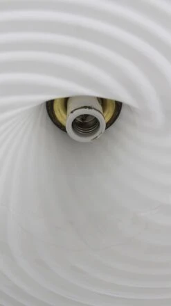 Hand Blown White Swirled Glass Pendant Light 22 Hand Blown White Swirled Glass Pendant Light -OGT Sale Store q277332 10