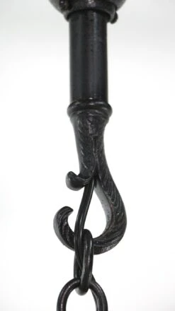 Rare Arts & Crafts Slag Glass Black Cast Iron Pendant Light 25 Rare Arts & Crafts Slag Glass Black Cast Iron Pendant Light -OGT Sale Store q277366 08