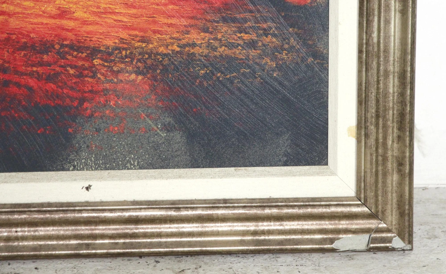 Vintage Landscape Wood Framed Painting 7 Vintage Landscape Wood Framed Painting - Image 5