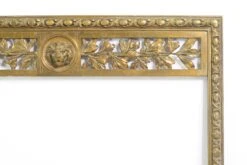 Antique Regency Bronze Fireplace Insert With Lion Head Motif -OGT Sale Store q277736 08