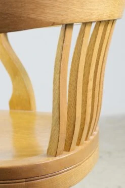 Light Tone Solid Oak Rolling Banker’s Chair With Swivel Seat 25 Light Tone Solid Oak Rolling Banker’s Chair With Swivel Seat -OGT Sale Store q277749 12