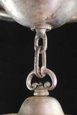 Iridescent Etched Steuben Glass & Silvered Brass Pendant Light 19 Iridescent Etched Steuben Glass & Silvered Brass Pendant Light -OGT Sale Store q277774 05