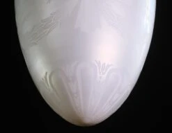 Iridescent Etched Steuben Glass & Silvered Brass Pendant Light 22 Iridescent Etched Steuben Glass & Silvered Brass Pendant Light -OGT Sale Store q277774 08