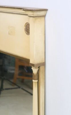 French Provincial Tan & Gold Over Mantel Wall Mirror 17 French Provincial Tan & Gold Over Mantel Wall Mirror -OGT Sale Store q277817 07