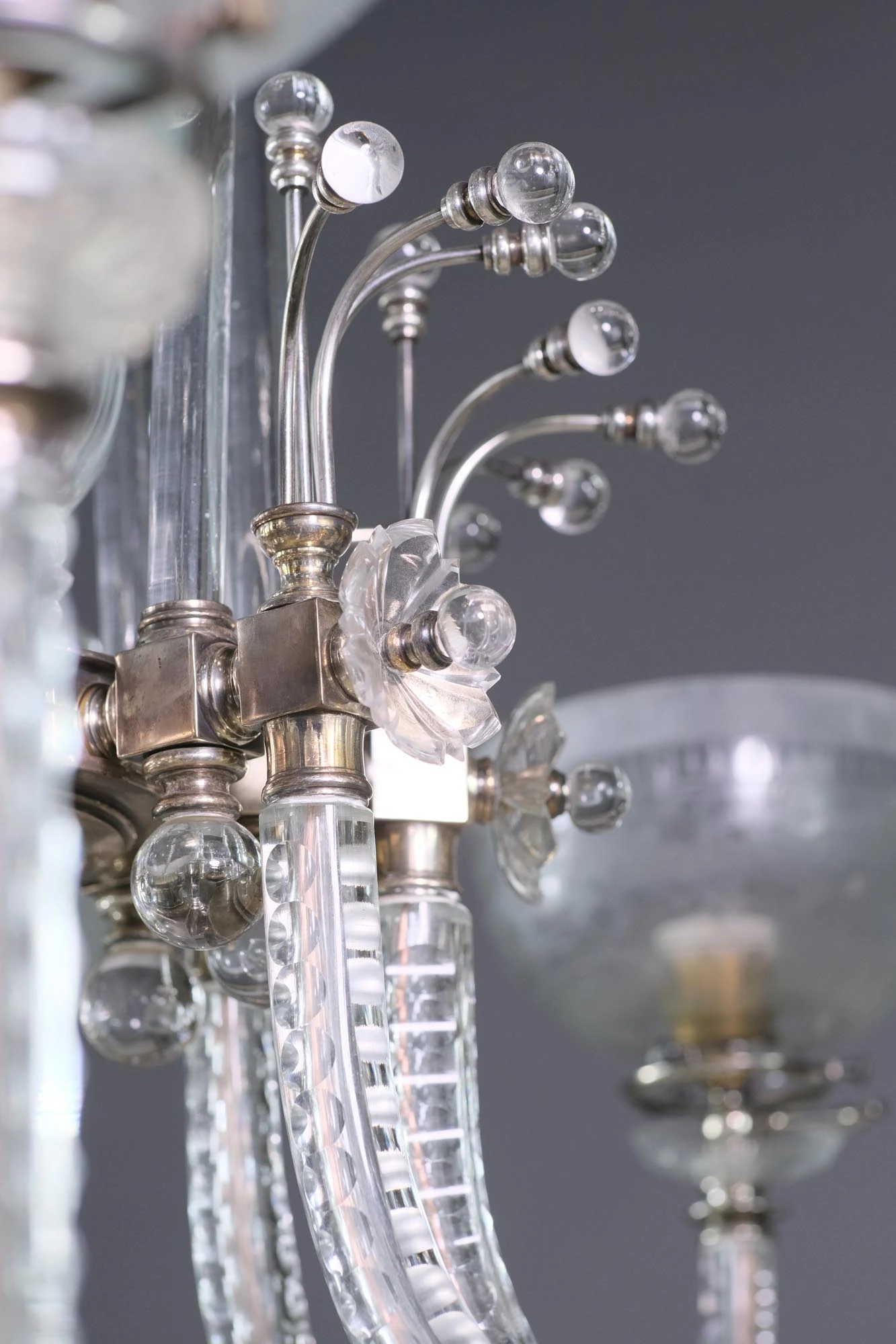 Late 20th Century 8 Arm Cut Crystal Fine Osler Chandelier 6 Late 20th Century 8 Arm Cut Crystal Fine Osler Chandelier - Image 4