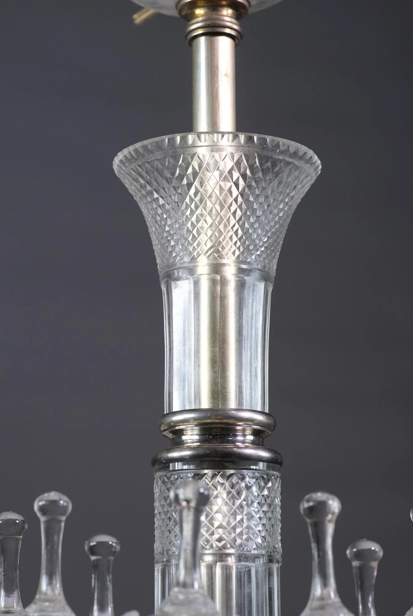 Late 20th Century 8 Arm Cut Crystal Fine Osler Chandelier 12 Late 20th Century 8 Arm Cut Crystal Fine Osler Chandelier - Image 10